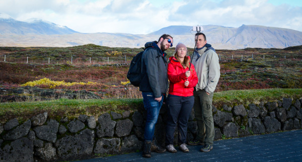 Selfie trio, þingvellir, Iceland (2015)